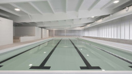 El nuevo gimnasio de O Castrillón cuenta con una espectacular piscina