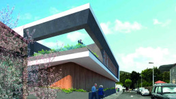 El futuro Centro Cultural Grama florecerá a partir de la superposición de dos volúmenes principales