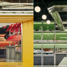 Los llamativos colores del Bernabeu Market son uno de sus atractivos