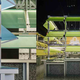 Cada una de las zonas está identificada por una gama de colores