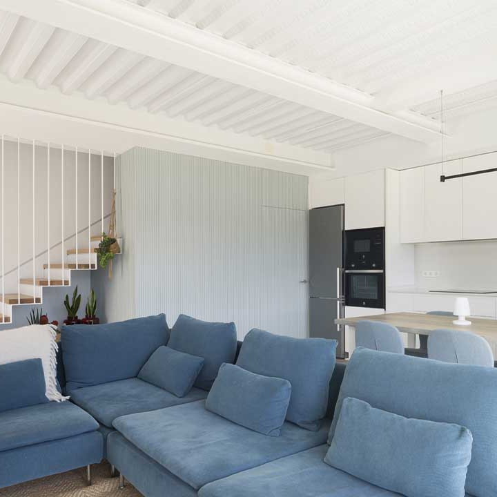 Vista del salón de la casa