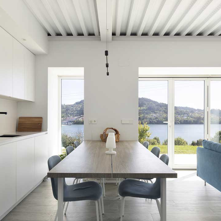 Vista del salón cocina de la casa