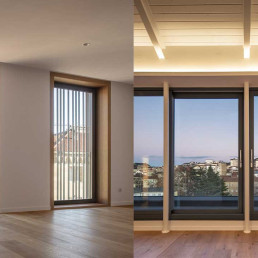 Las vistas desde los pisos son imponentes