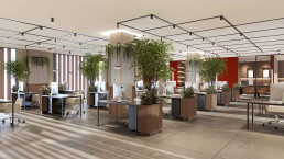 Las oficinas tienen una presencia moderna y funcional
